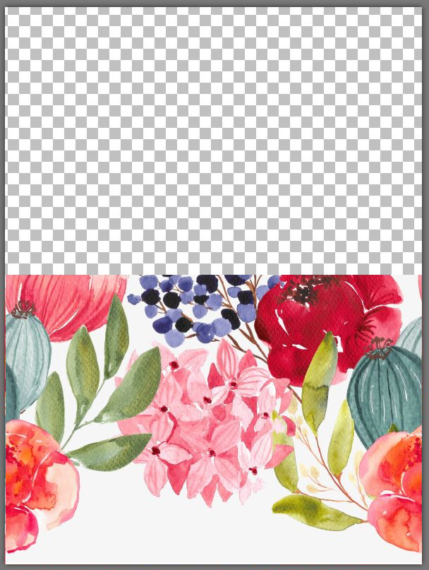 Create your own wallpaper design - step 4 - cut in half horizontally, and swap top and bottom