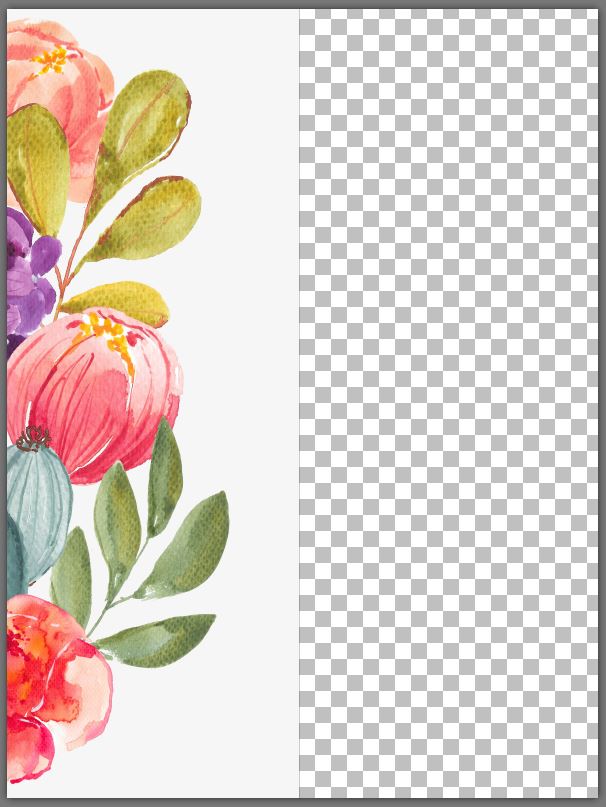 Create your own wallpaper design - step 2 - move right side to left