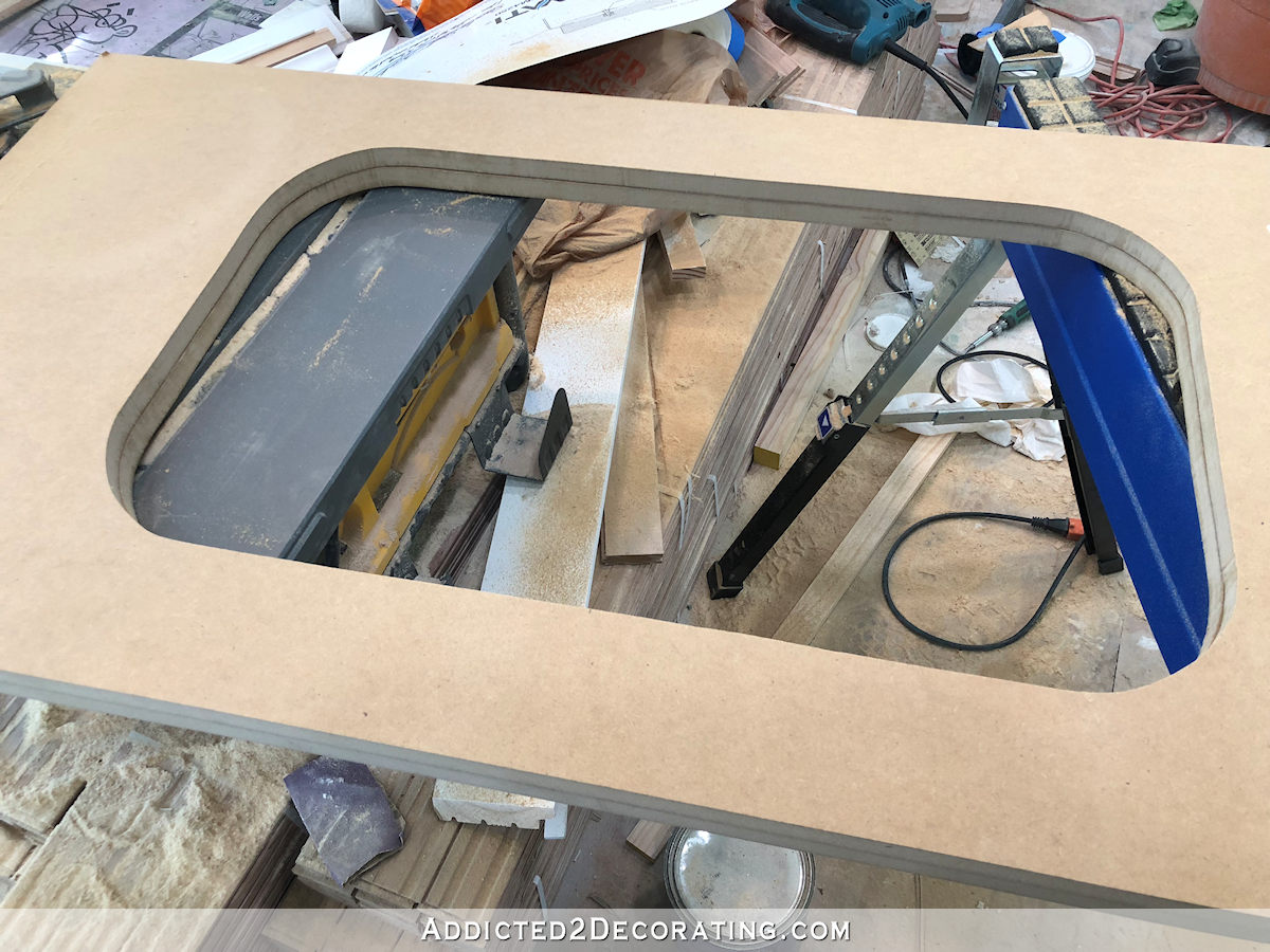 DIY MDF bathroom countertop for undermount sink - 6