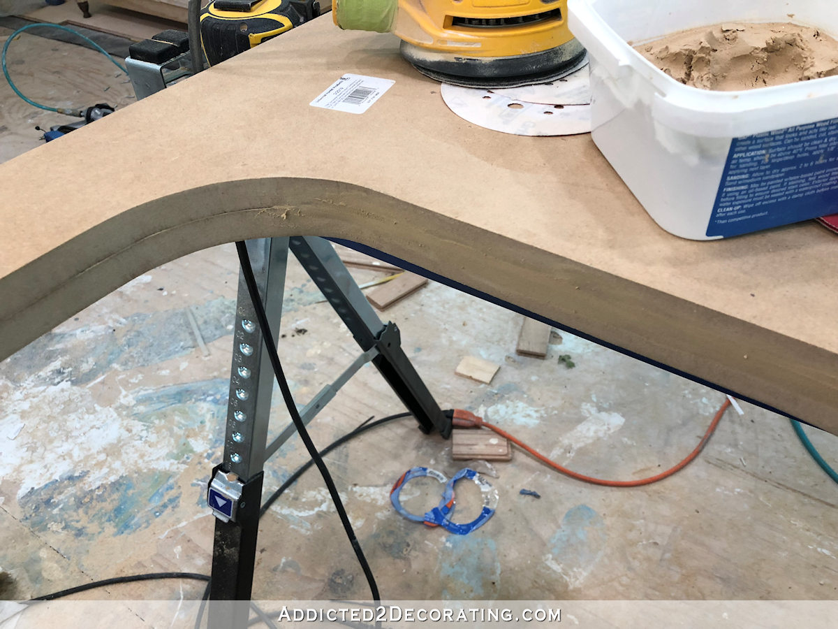 DIY MDF bathroom countertop for undermount sink - 9