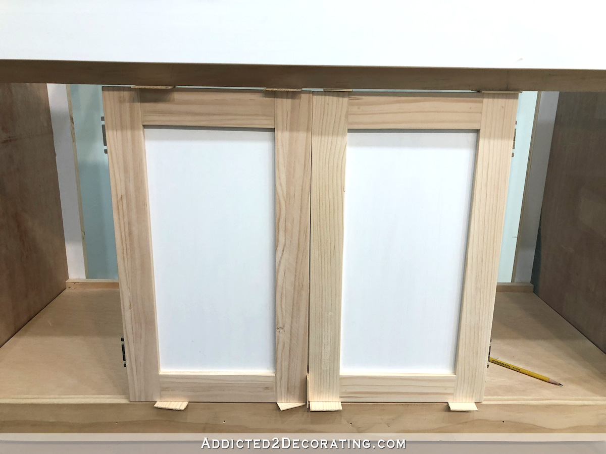 DIY bathroom vanity to fit a kitchen sink - 32