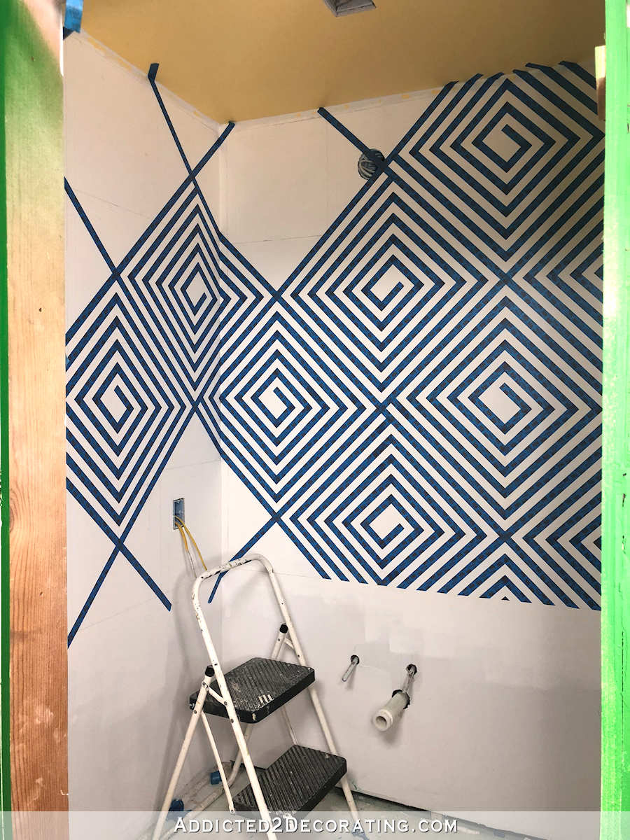 DIY Geometric Wall Design - Part 1 - Addicted 2 Decorating®