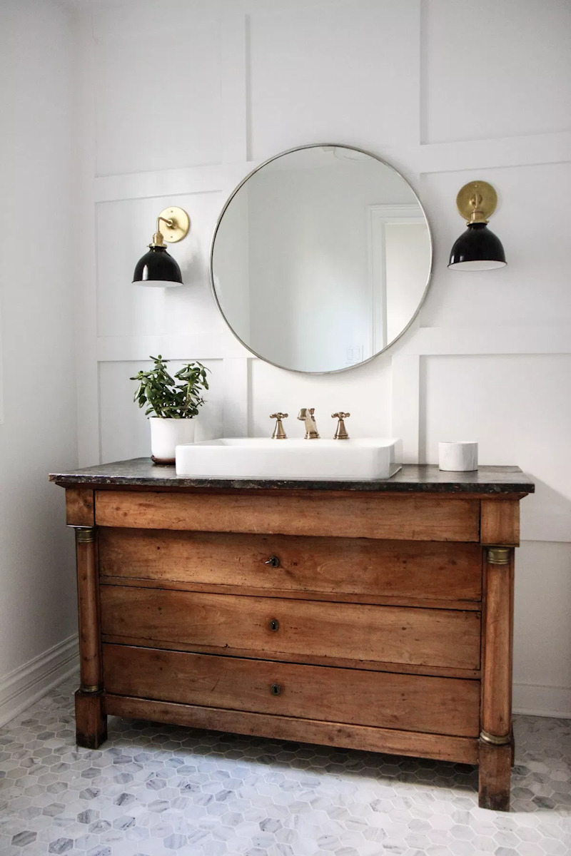 bathroom vanity inspiration from Park and Oak
