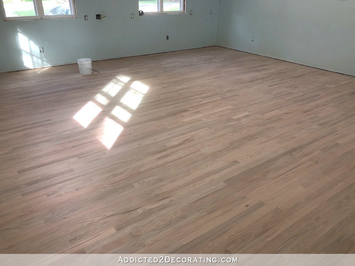 Diy Whitewashed Red Oak Studio Floor Part 1 Addicted 2 Decorating