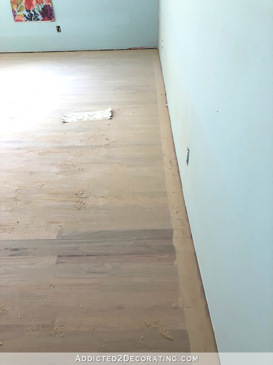 studio floors still need edge sanding