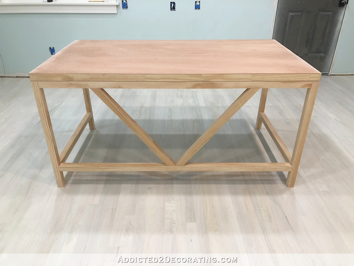 Easy DIY large writing desk