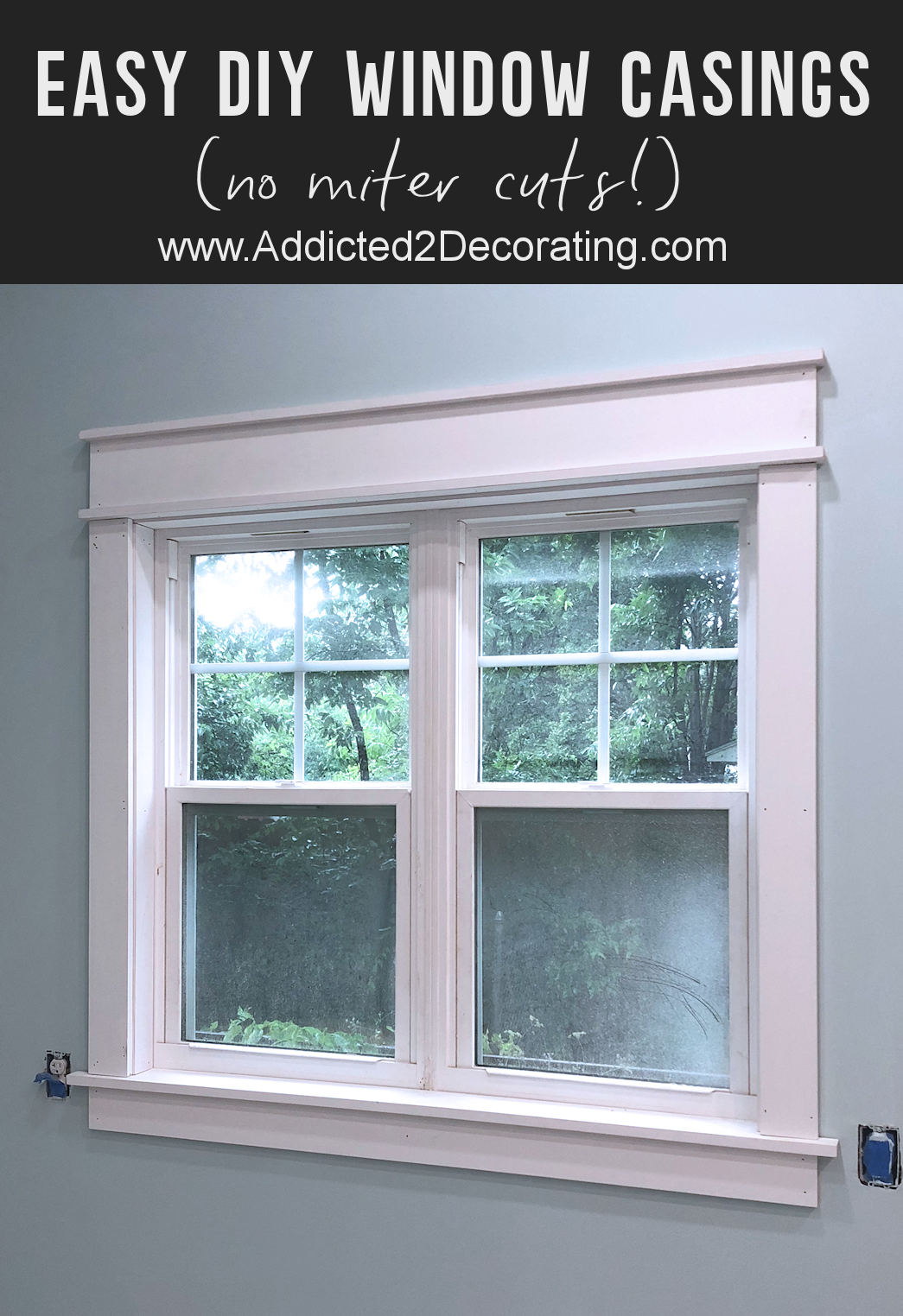 Beautiful but easy DIY window casings (no miter cuts!)