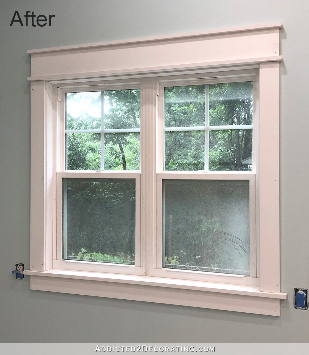 How to install easy DIY window casings (with no miter cuts!)
