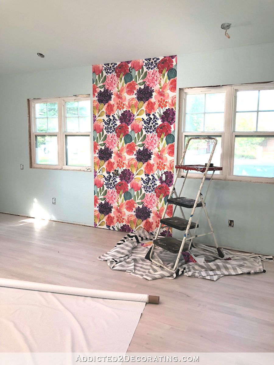 How to install Spoonflower water activated wallpaper