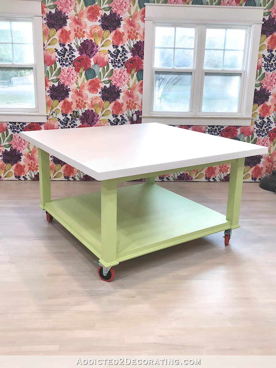 Large DIY Craft Room Cutting Table — Finished!