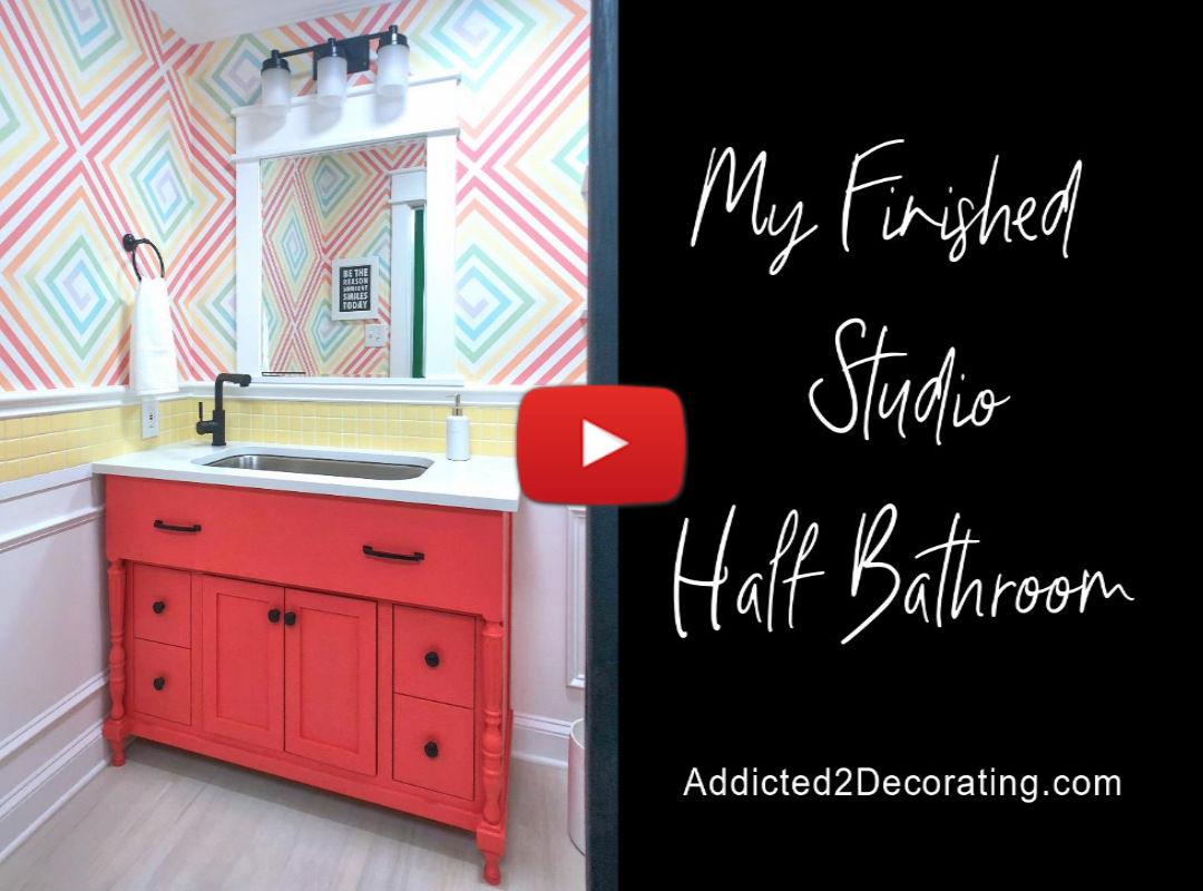 studio half bathroom video tour