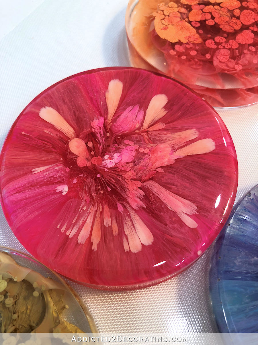 alcohol ink and resin petries