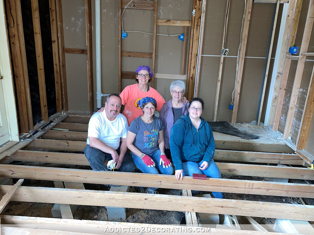 master bathroom demo day 2