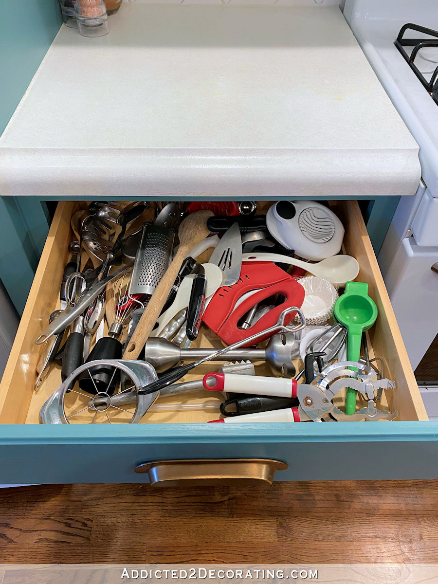 DIY cooking utensil drawer - 1