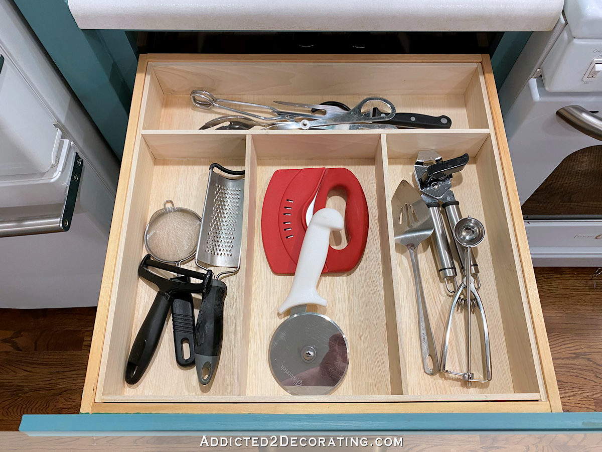 DIY Utensil Pull Out Kitchen Organizer