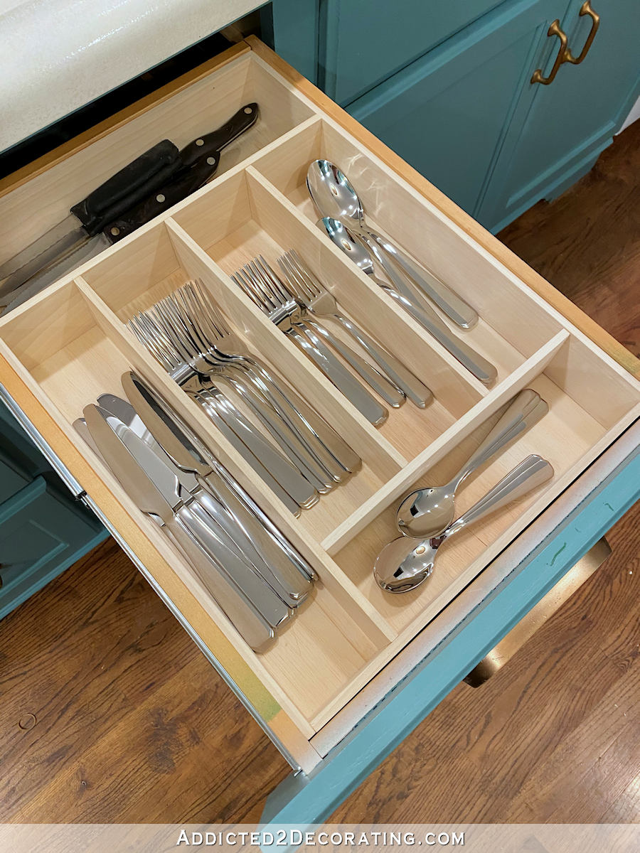 DIY Utensil Pull Out Kitchen Organizer