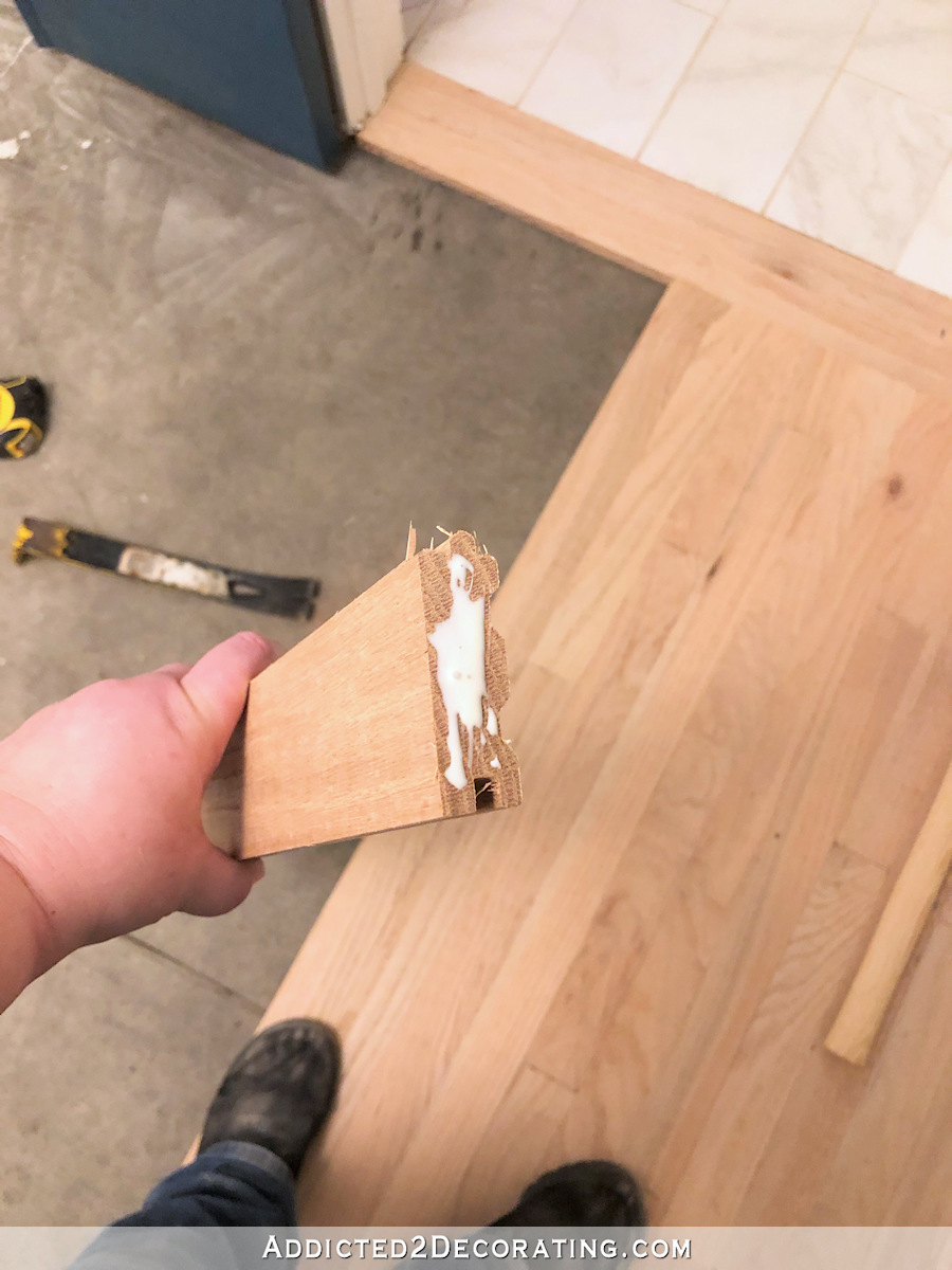 hallway hardwood flooring installation - 9