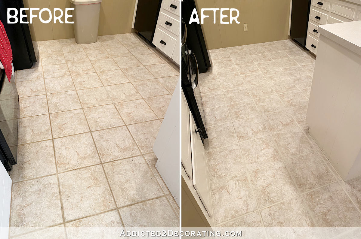My Mom’s Kitchen — The Magic Of Making Old Grout Look New Again