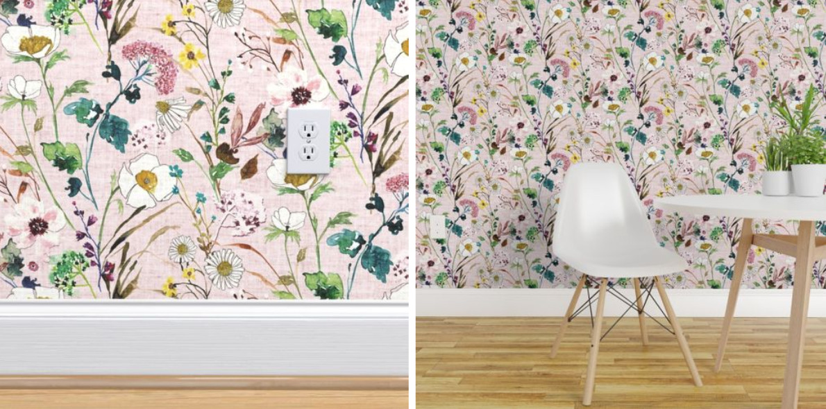spoonflower-wallpaper-verdure-wildflowers-blush