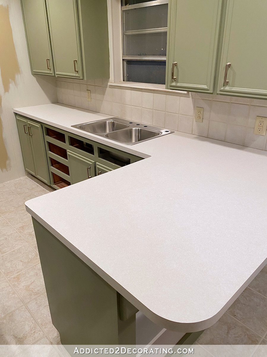 Diy Kitchen Countertop Installing New Laminate Over Old Laminate