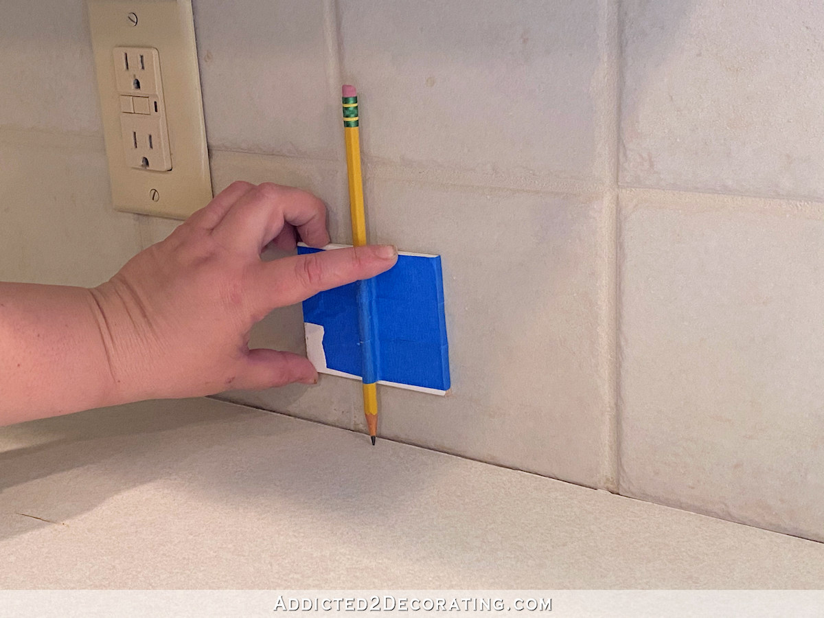 diy countertop - installing new laiminate over old - scribe against the wall