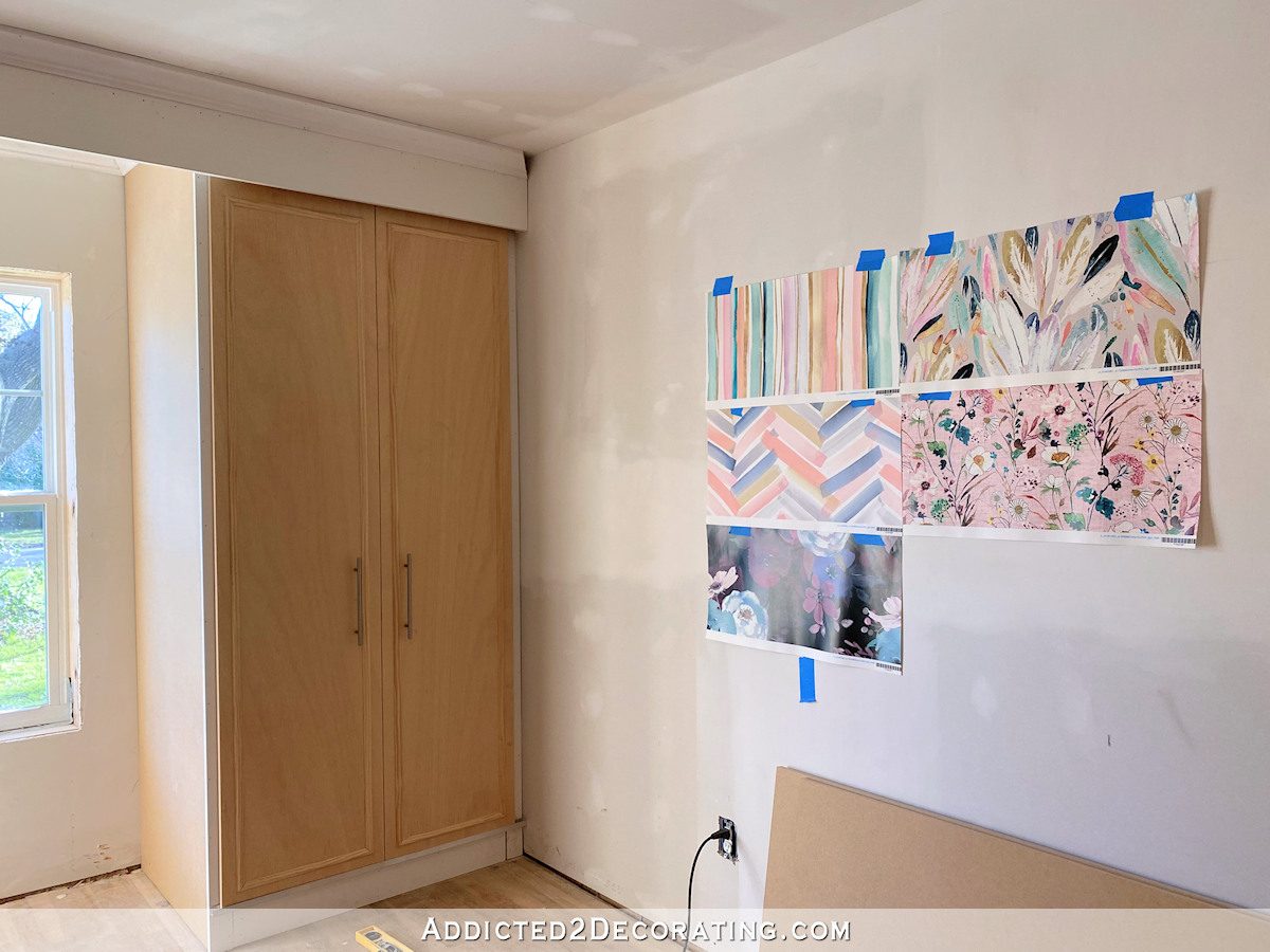 guest bedroom wallpaper samples - five favorites