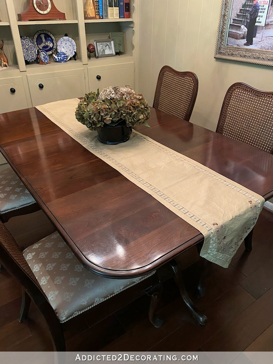 mom's dining table after - 4