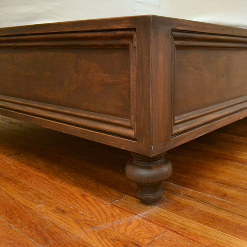 Stained Wood Bed Frame