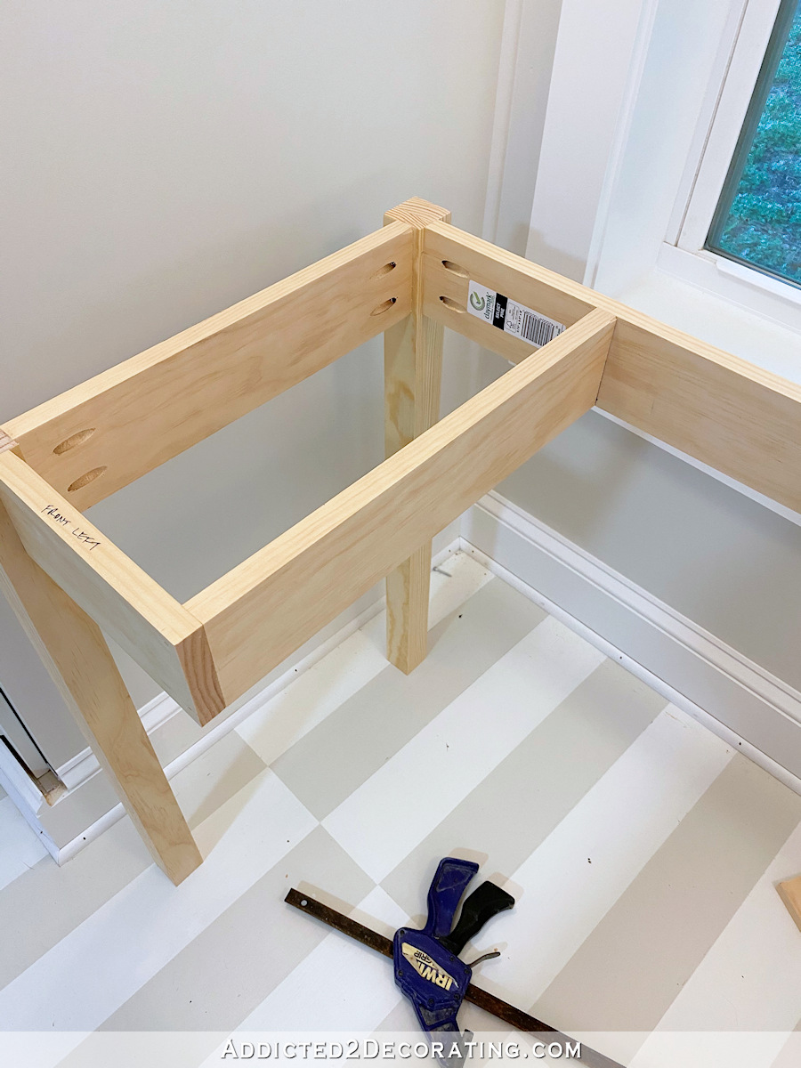 how to build a simple writing desk with a drawer - 15