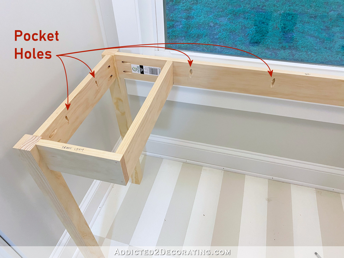 how to build a simple writing desk with a drawer - 18