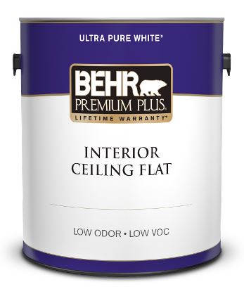 my favorite go to paint products - behr interior ceiling flat