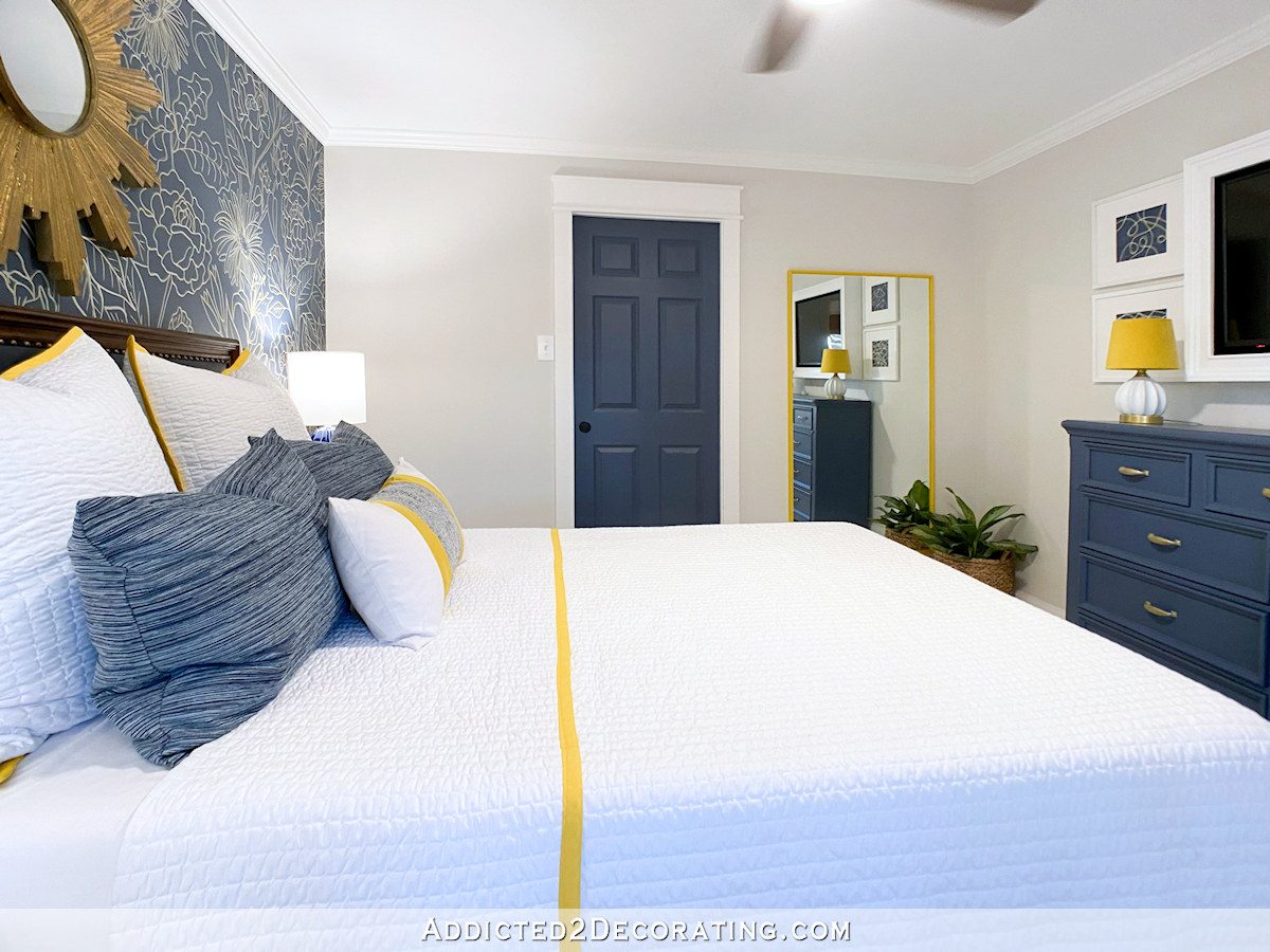 guest bedroom - finished - entrance wall