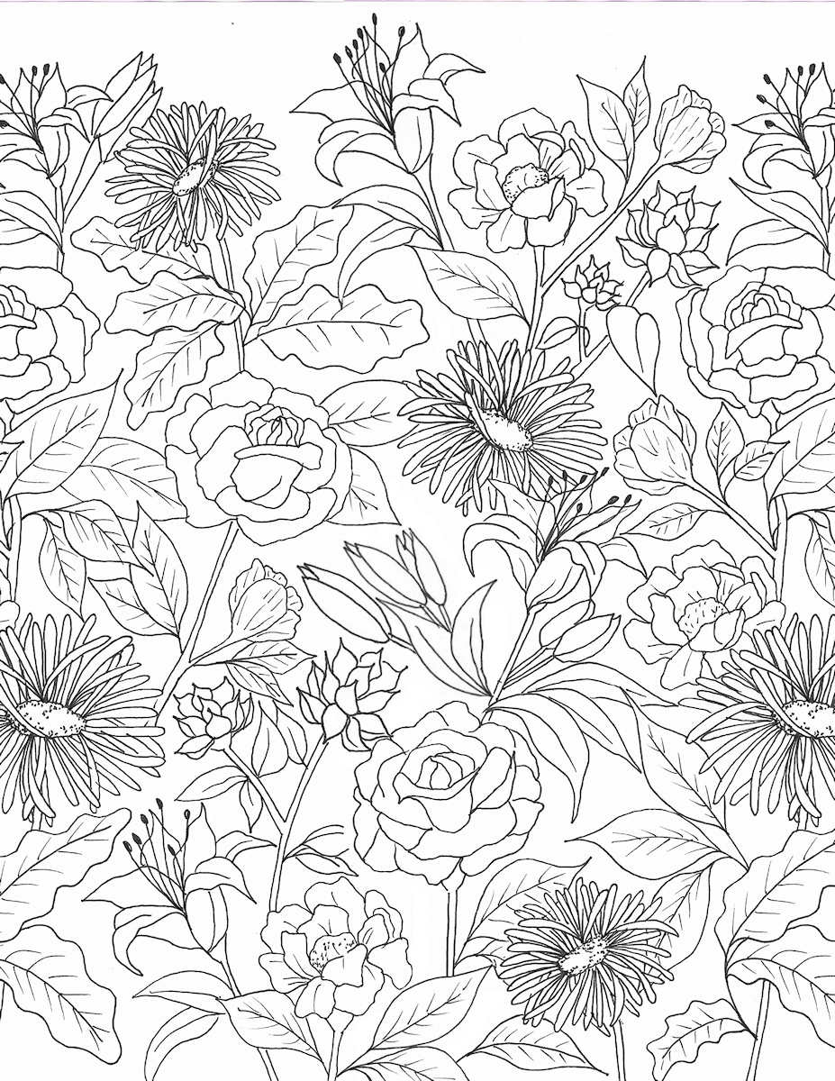 Two Wall Design Patterns (Free Downloads) — Guest Bedroom Flowers and Original Entryway Branches & Birds