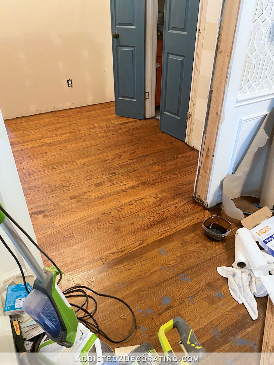 refinishing the hallway hardwood floor - attempt number 2 - 3