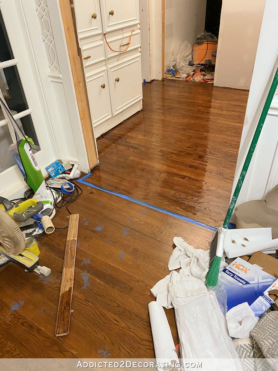 refinishing the hallway hardwood floor - attempt number 2 - 6