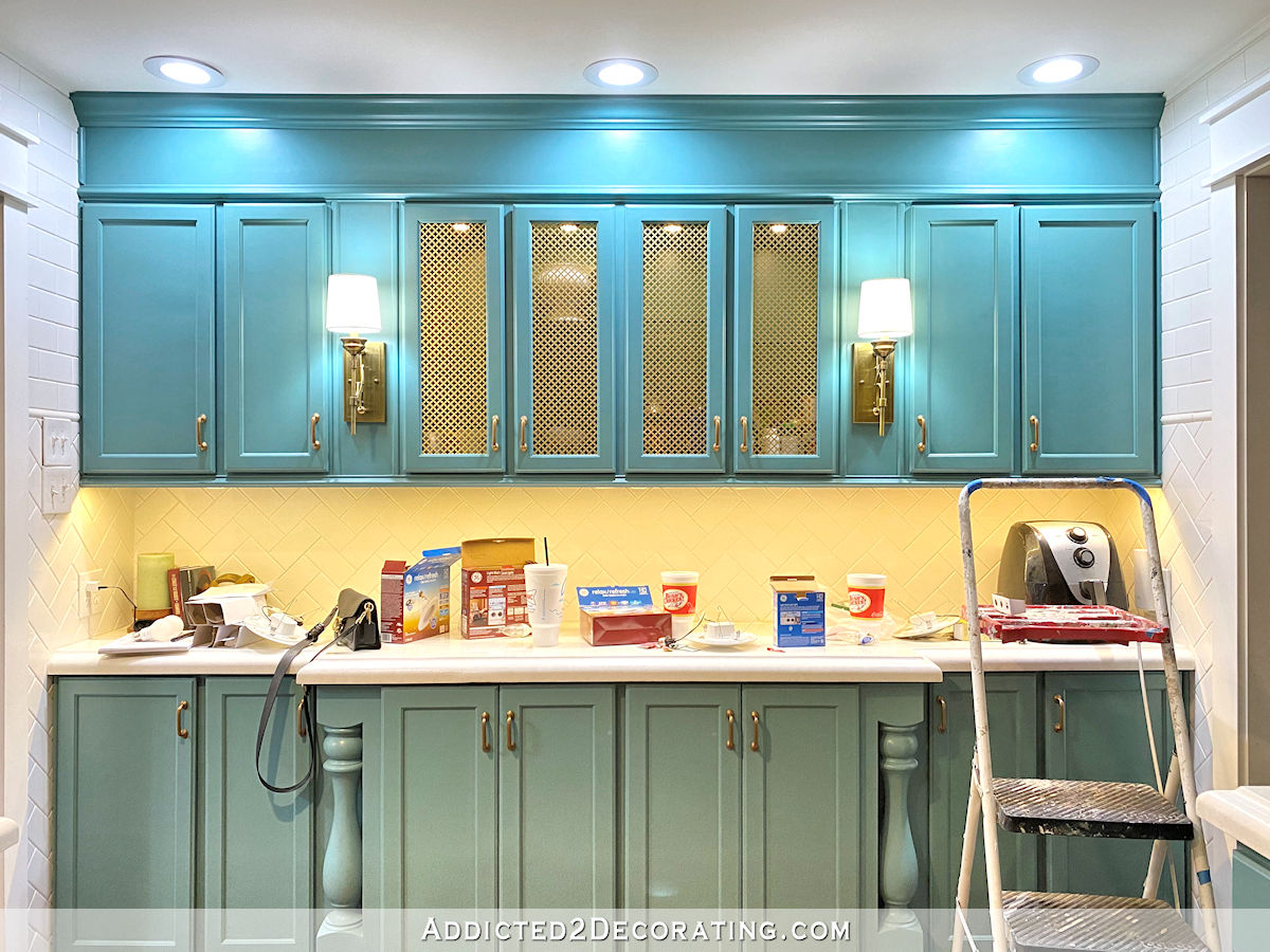 kitchen with new lighting