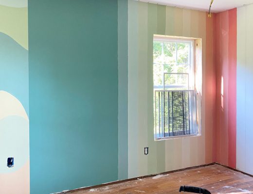 home gym walls with gradient stripes 6