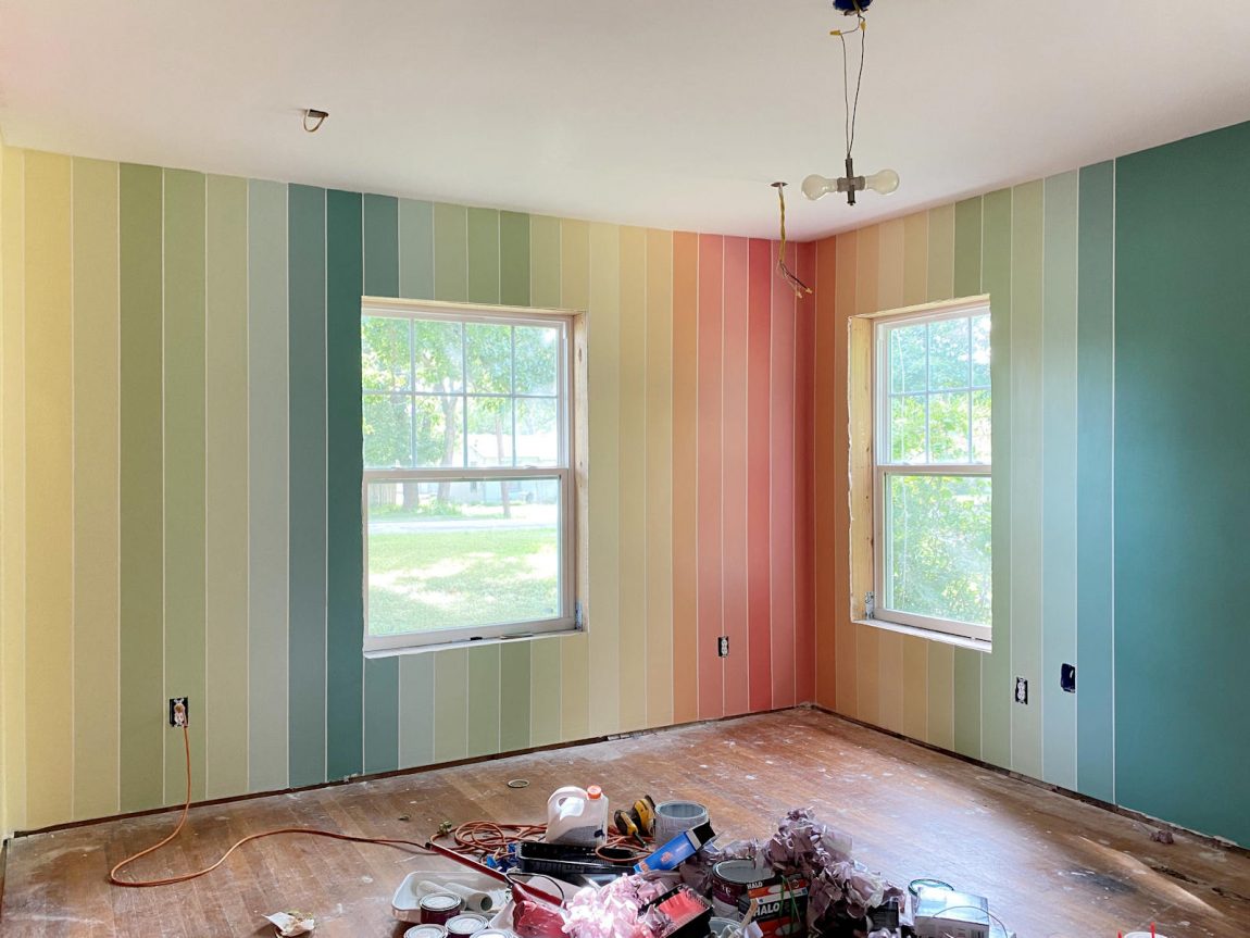 colorful gradient vertical stripe walls - 24