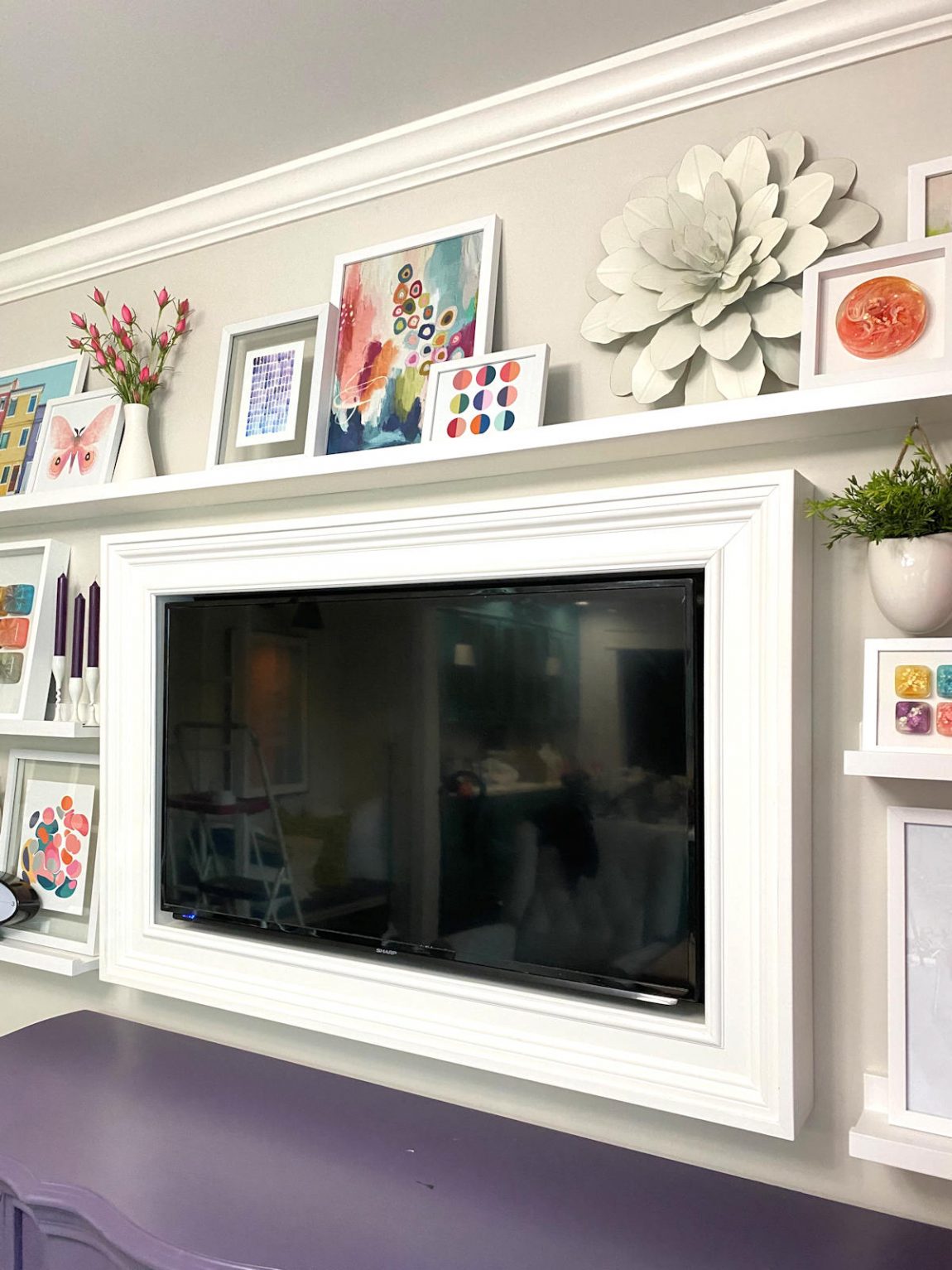 Simple DIY Picture Ledges (New Sitting Room Gallery Wall) - Addicted 2 ...