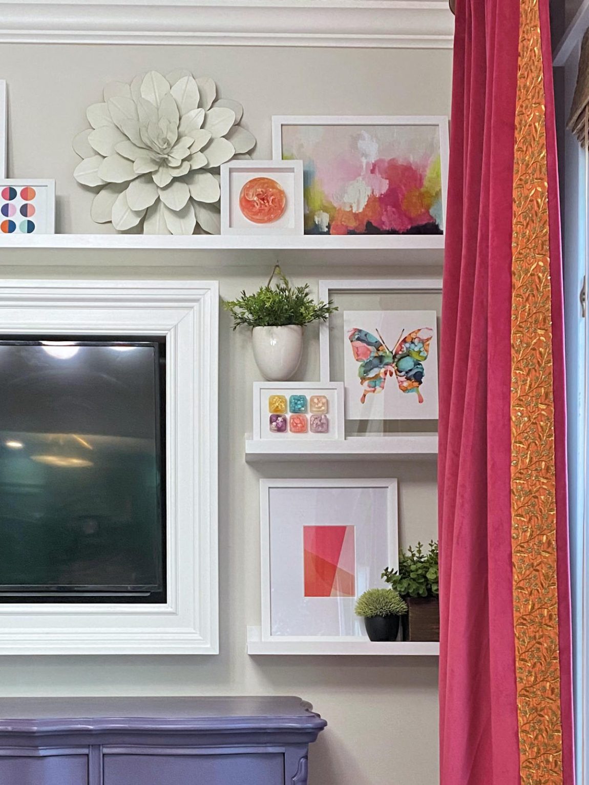 Simple DIY Picture Ledges (New Sitting Room Gallery Wall) - Addicted 2 ...
