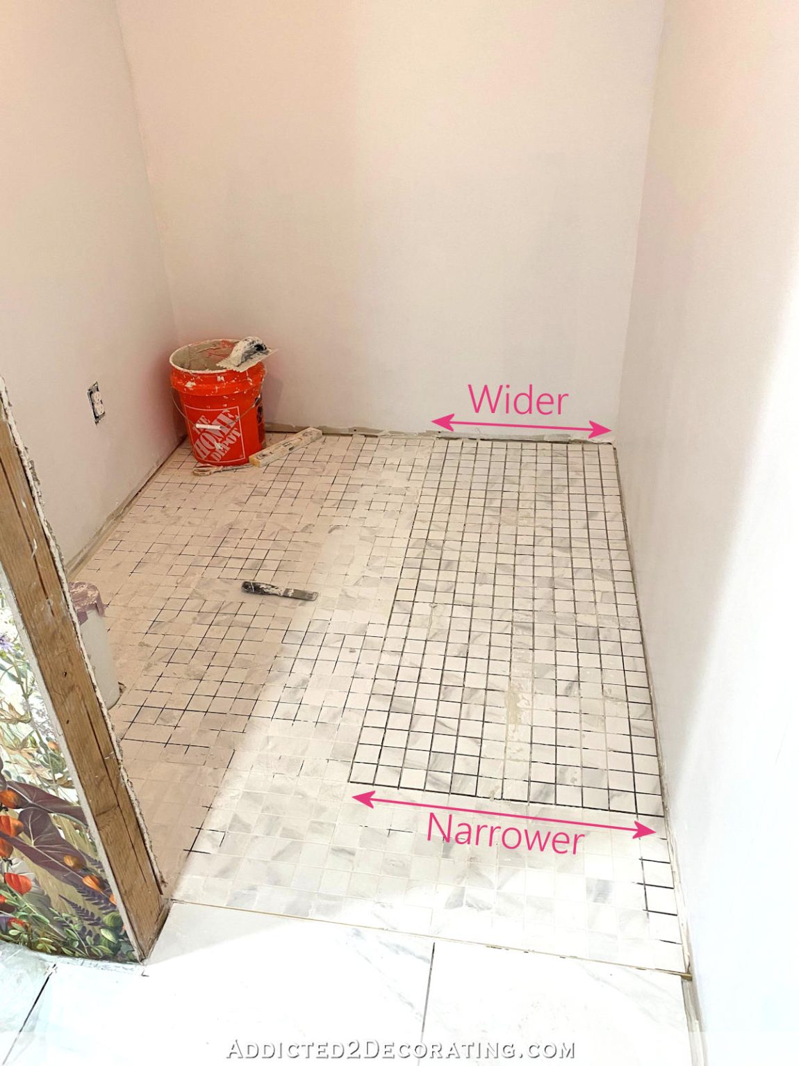 Tile Installation Area The Shower Tile Installation Is Finished! - Addicted 2 Decorating®