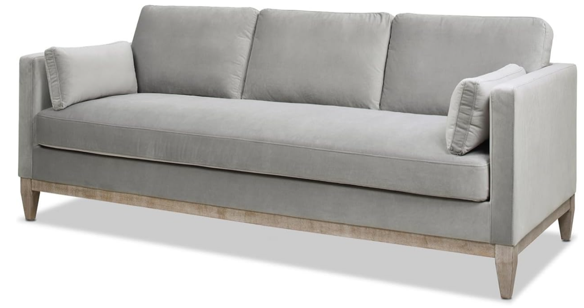 Velvet couch - perfect for cat owners