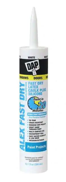 top DIY products - DAP Alex Fast Dry Caulk is the only caulk I use on all of the trim in my home