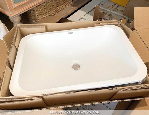 bathroom sink - Kraus matte white shallow undermount bathroom sink