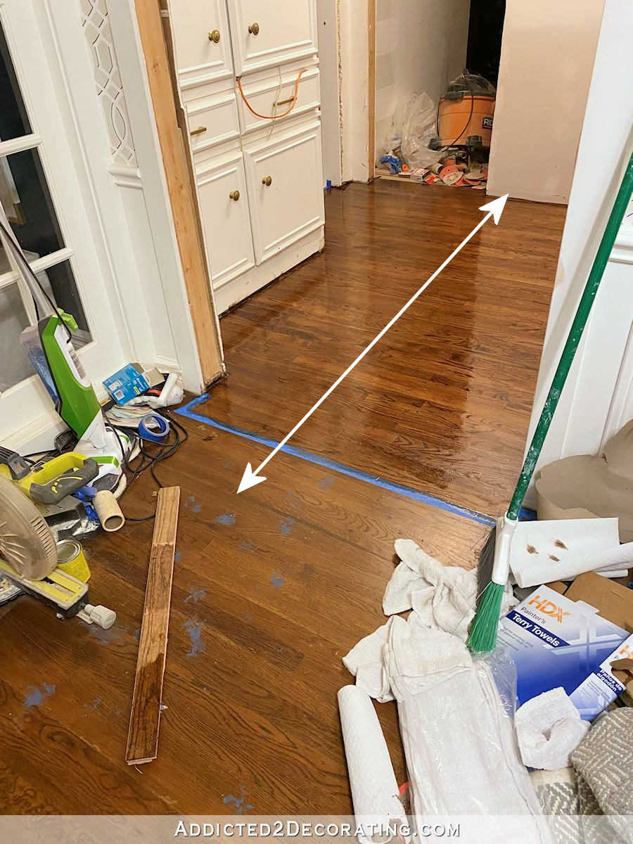refinishing hardwood floors one room at a time -- matching finishes -- it took me two tries to get it right
