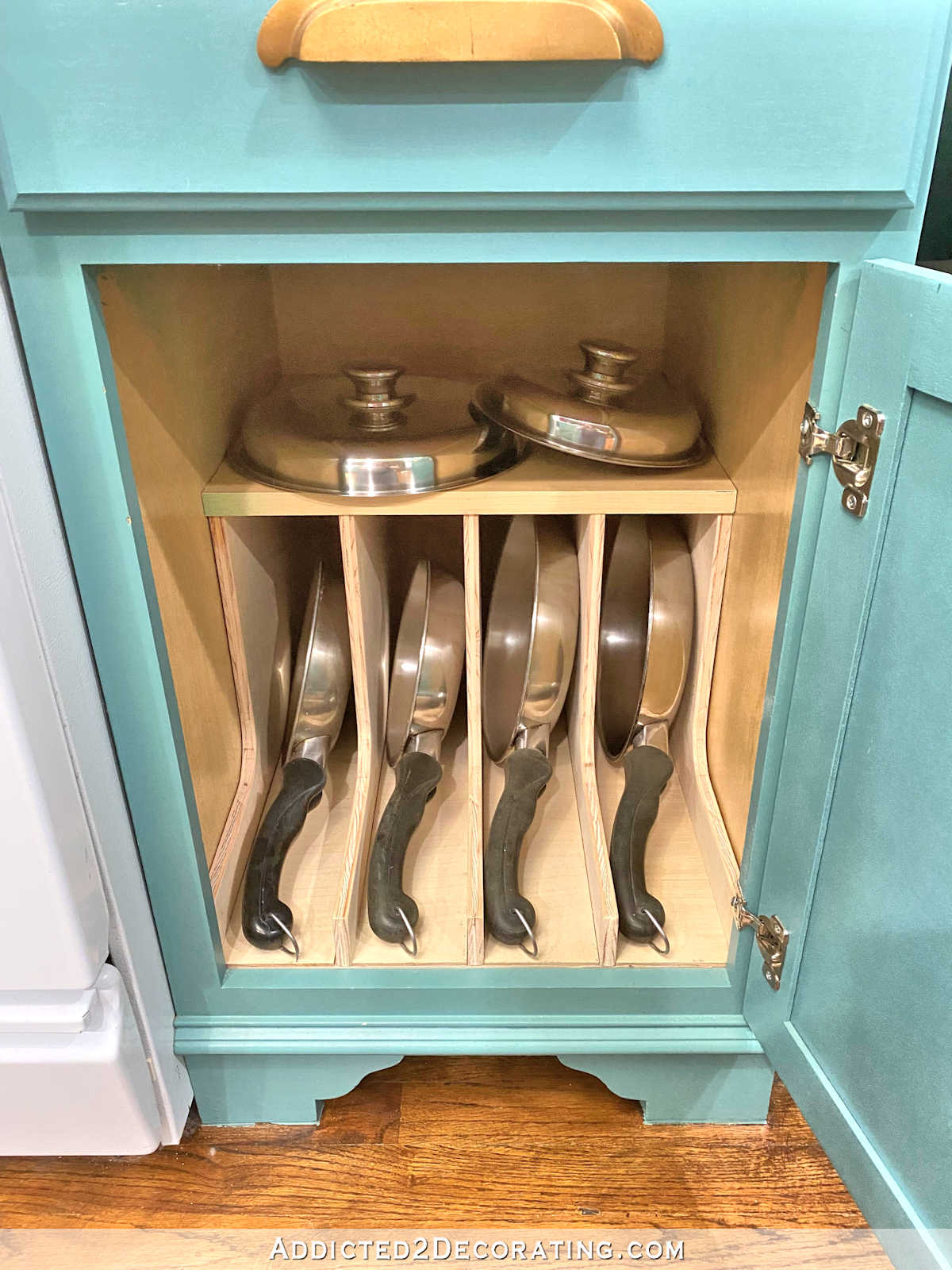 Kitchen Cabinet Baking Pan Storage Organizer