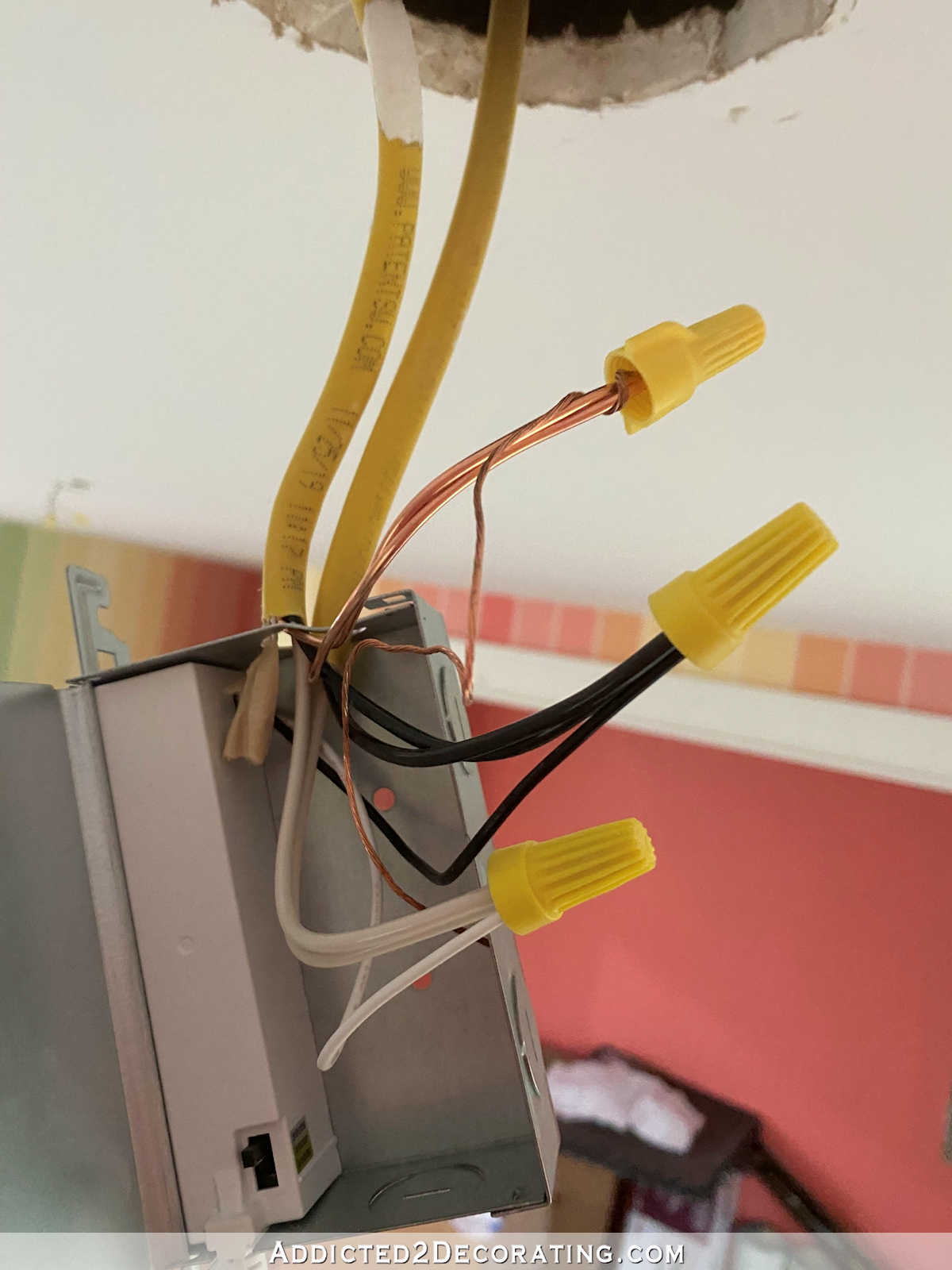 connect wires from ceiling to wires from light to install canless recessed light