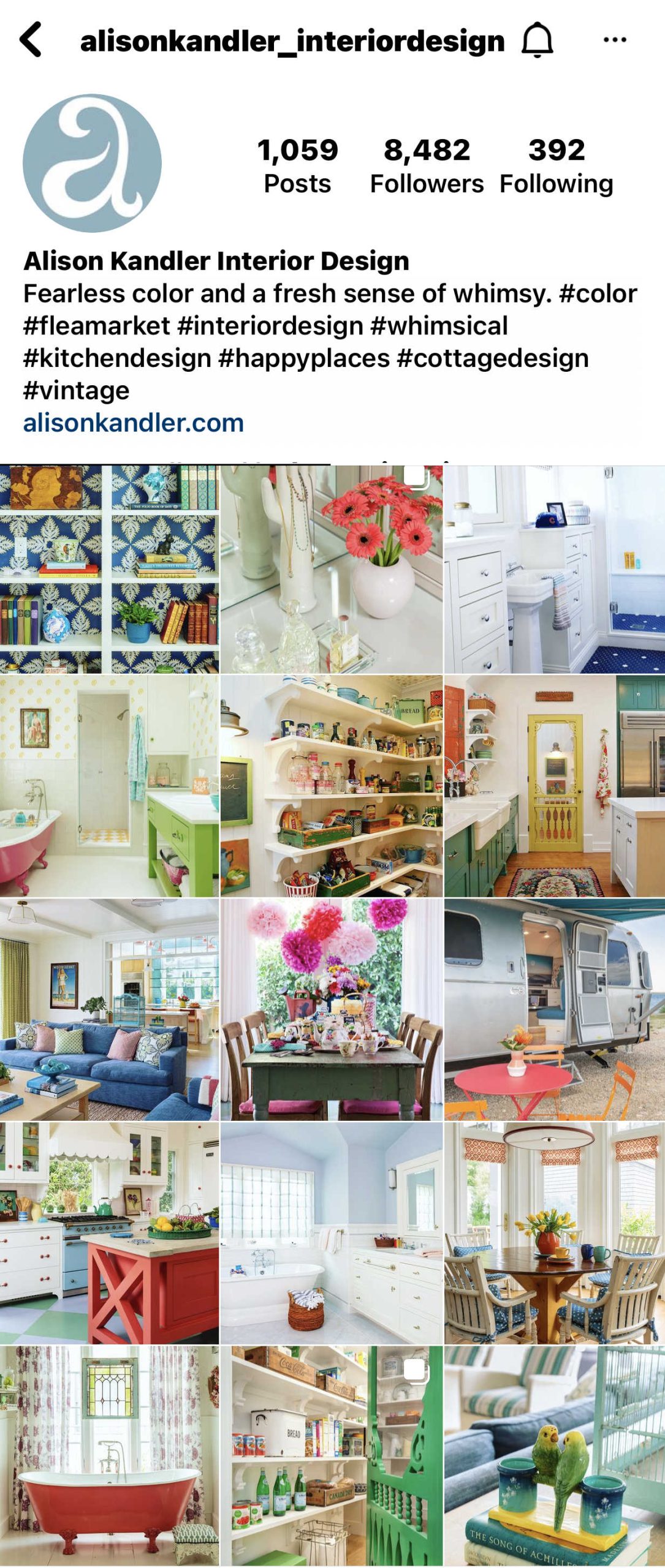 home decor inspiration - favorite instagram accounts - Alison Kandler Interior Design