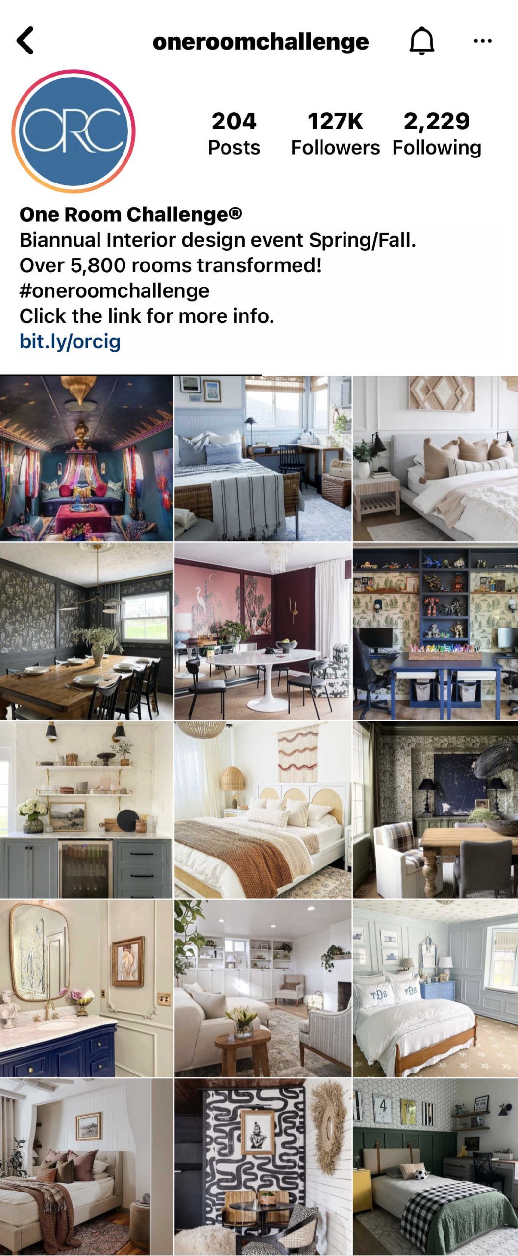 home decor inspiration - favorite instagram accounts - One Room Challenge