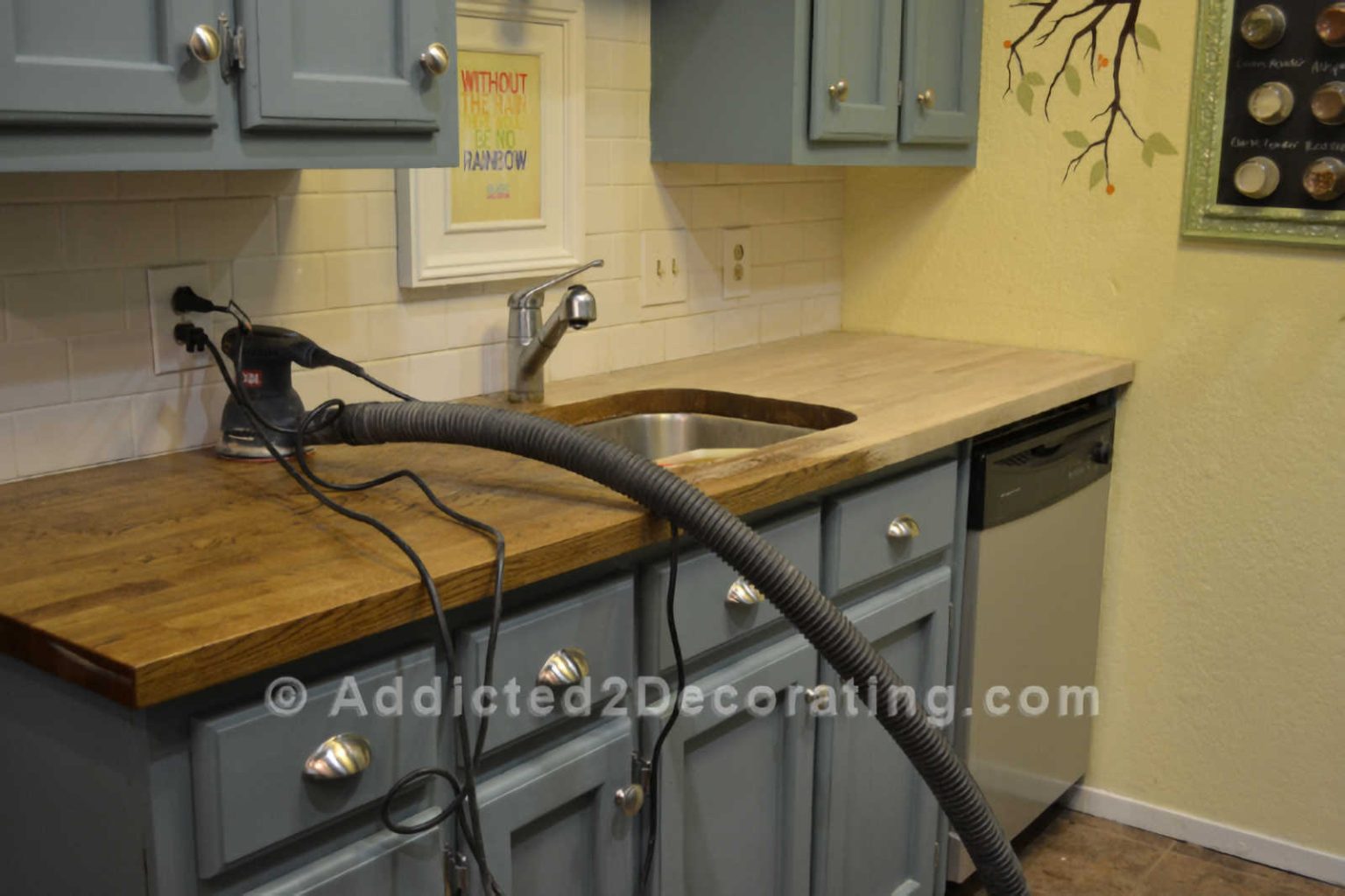 How To Stain And Seal Butcher Block - Addicted 2 Decorating®